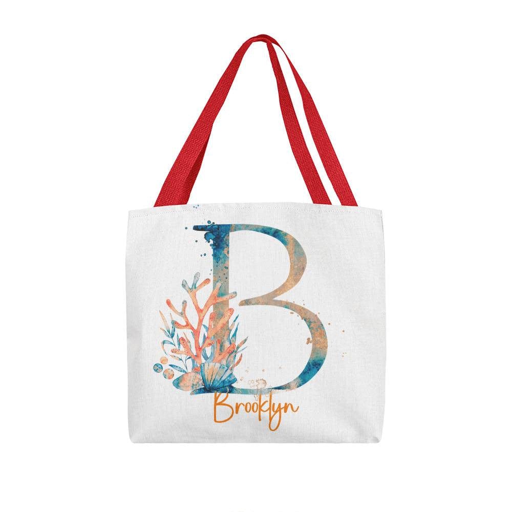 PERSONALIZABLE TOTE BAG | MONOGRAM - B | PERFECT GIFT for MOM, TEACHER, BFF