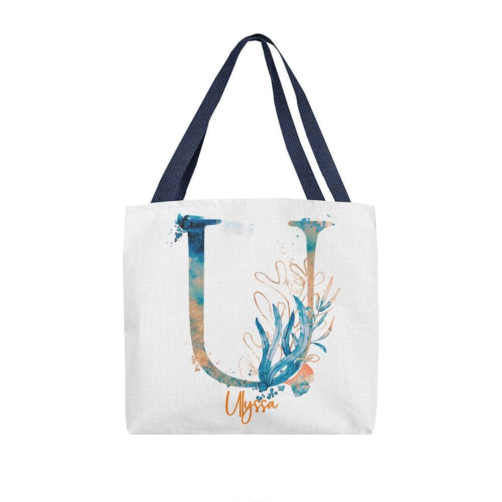 PERSONALIZABLE TOTE BAG | MONOGRAM - U | PERFECT GIFT for GRANDMA, SISTER, YOU