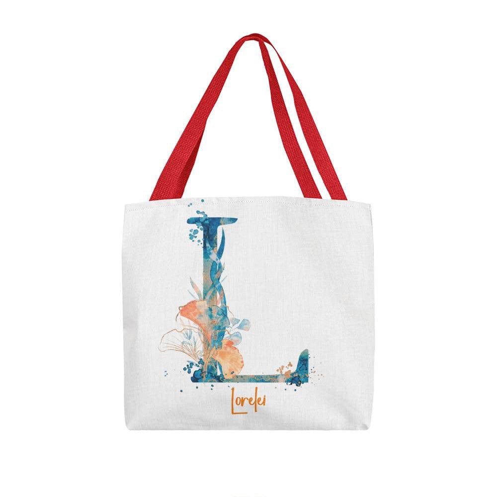PERSONALIZABLE TOTE BAG | MONOGRAM - L | PERFECT GIFT for GRANDMA, YOU, DAUGHTER