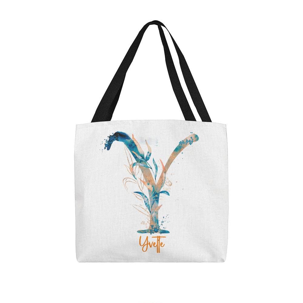 PERSONALIZABLE TOTE BAG | MONOGRAM - Y | PERFECT GIFT for FIANCEE, CO-WORKER, YOU