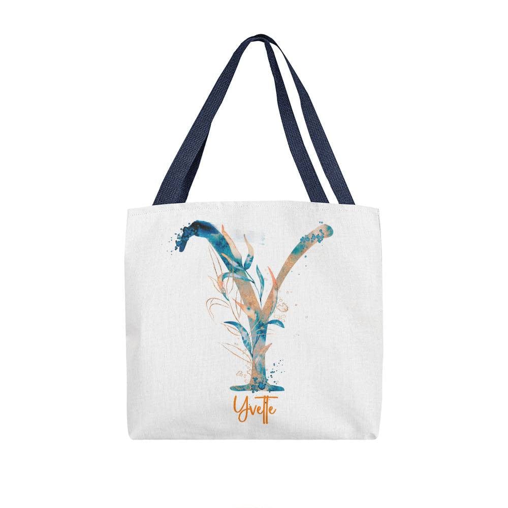 PERSONALIZABLE TOTE BAG | MONOGRAM - Y | PERFECT GIFT for FIANCEE, CO-WORKER, YOU