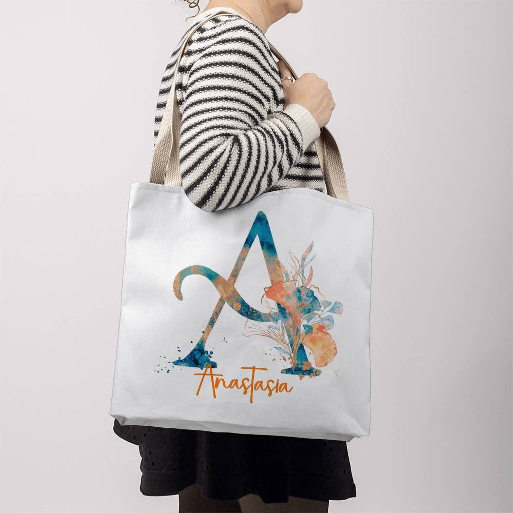 PERSONALIZABLE TOTE BAG | MONOGRAM - A | PERFECT GIFT for MOM, BFF or YOU