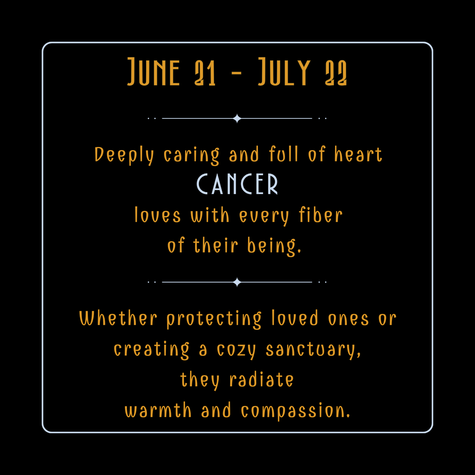 Cosmic Cancer notebook cover with enchanting crab design and golden lettering, highlighting their loving spirit and nurturing soul