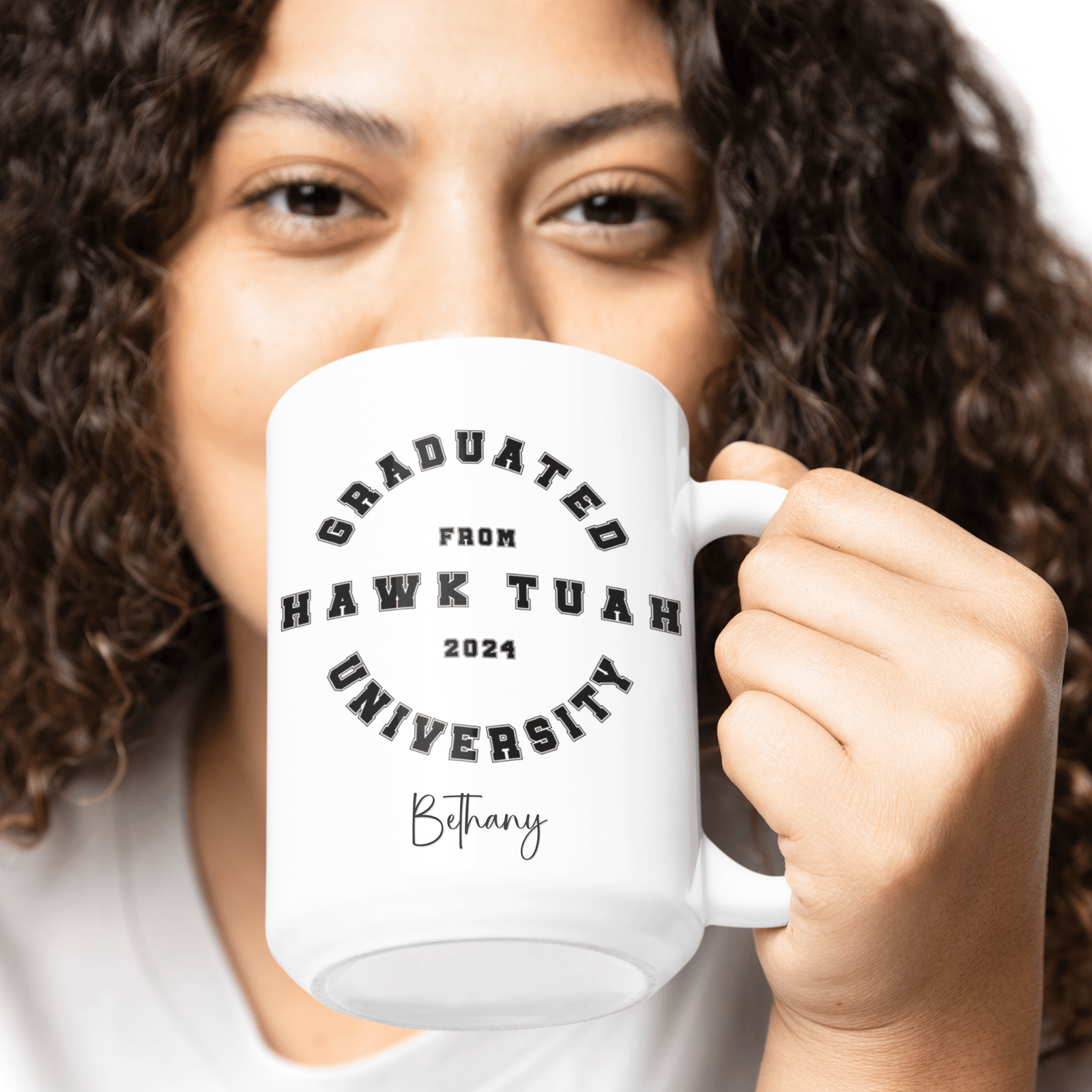 HAWK TUAH GRADUATE 2024 | 15oz MUG | PERSONALIZABLE