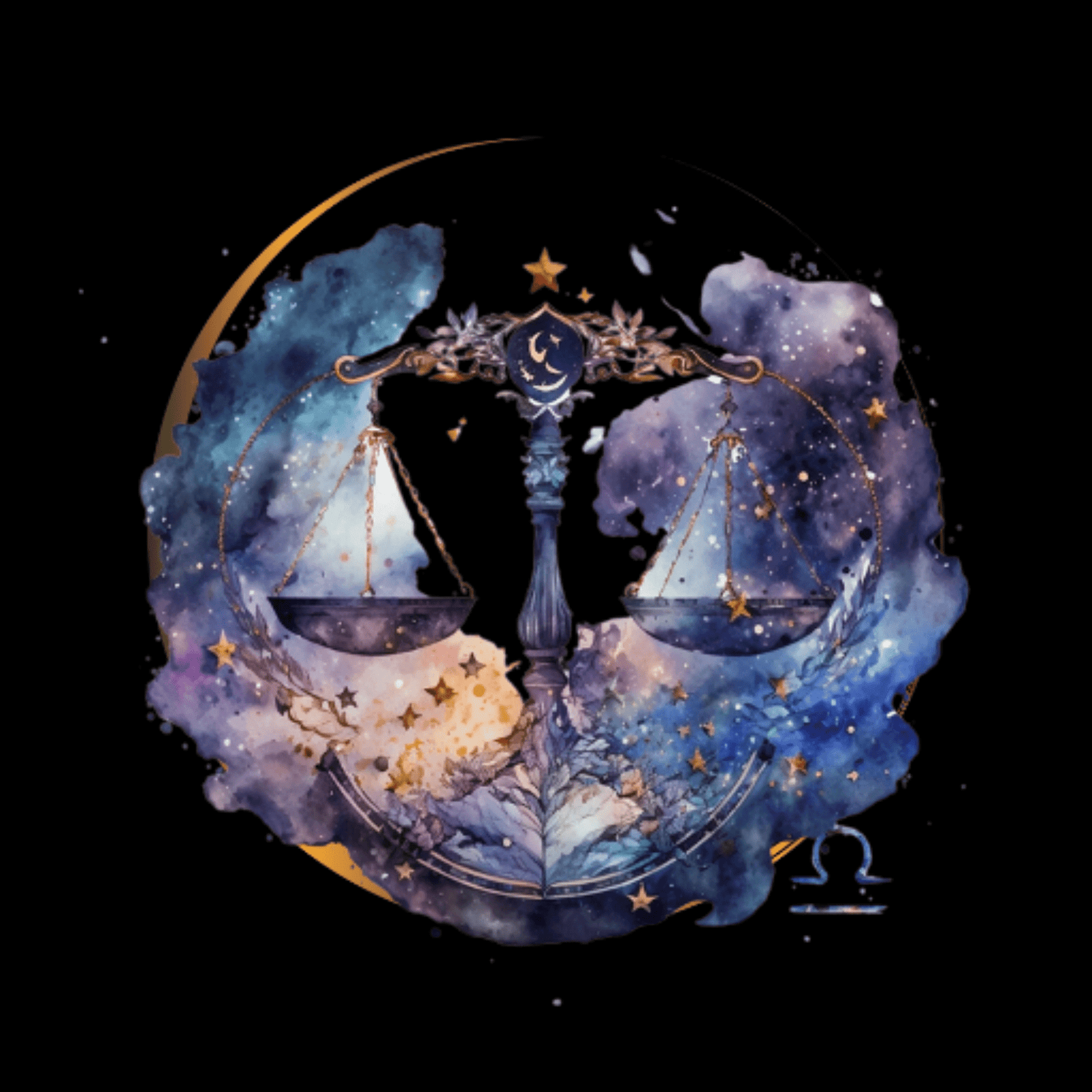 Personalized Libra zodiac sign journal with a modern, mystical aesthetic and a durable elastic closure