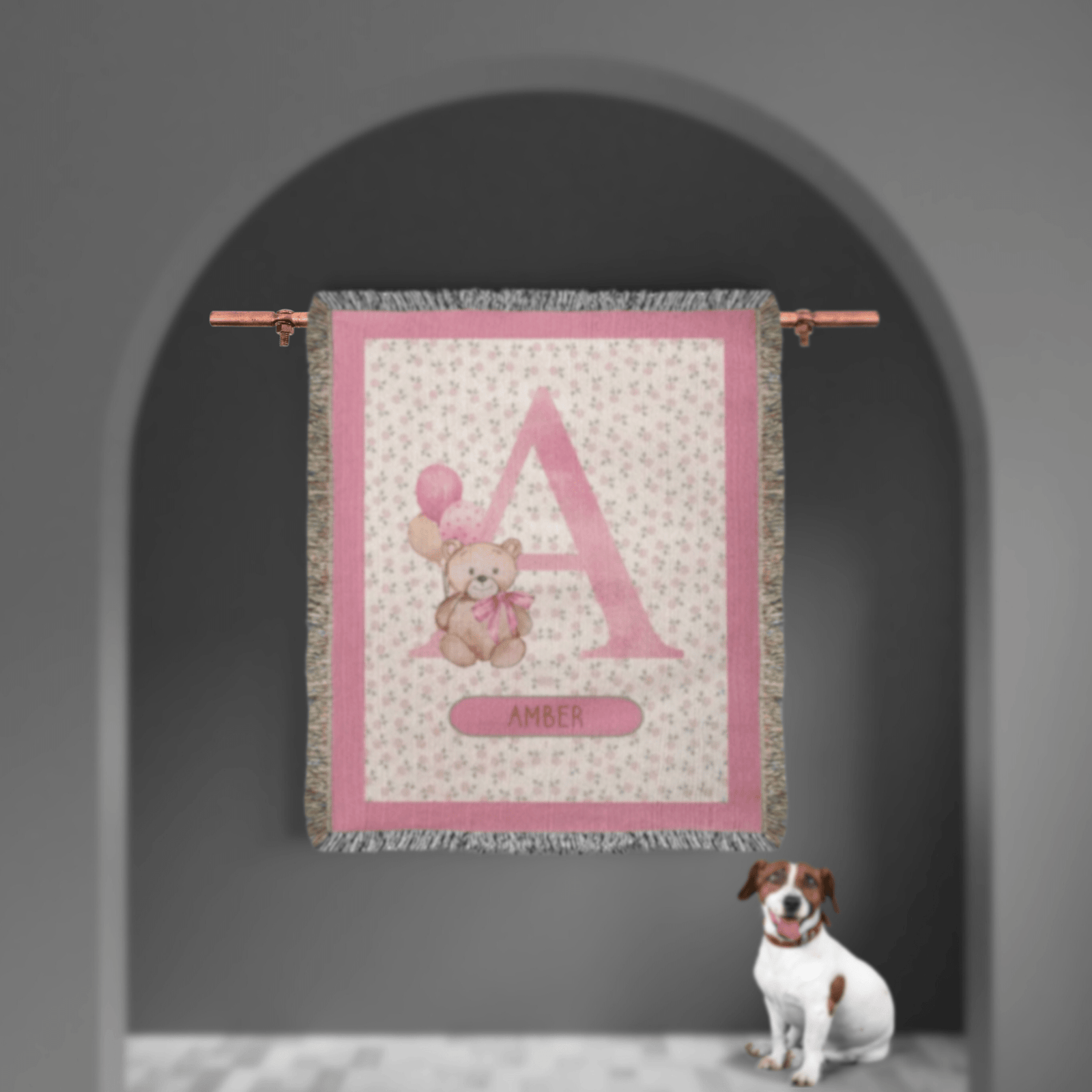 Personalizable A to Z Quality HEIRLOOM BLANKET for little Girl. Perfect gift for Daughter or Granddaughter.