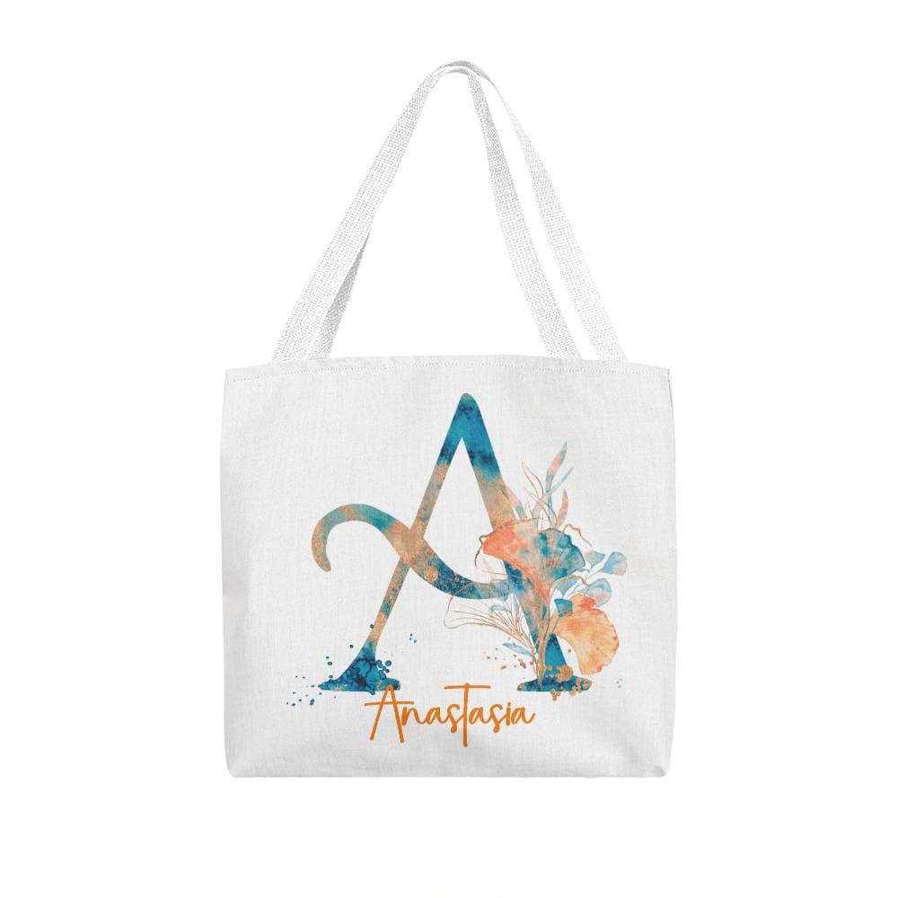 PERSONALIZABLE TOTE BAG | MONOGRAM - A | PERFECT GIFT for MOM, BFF or YOU