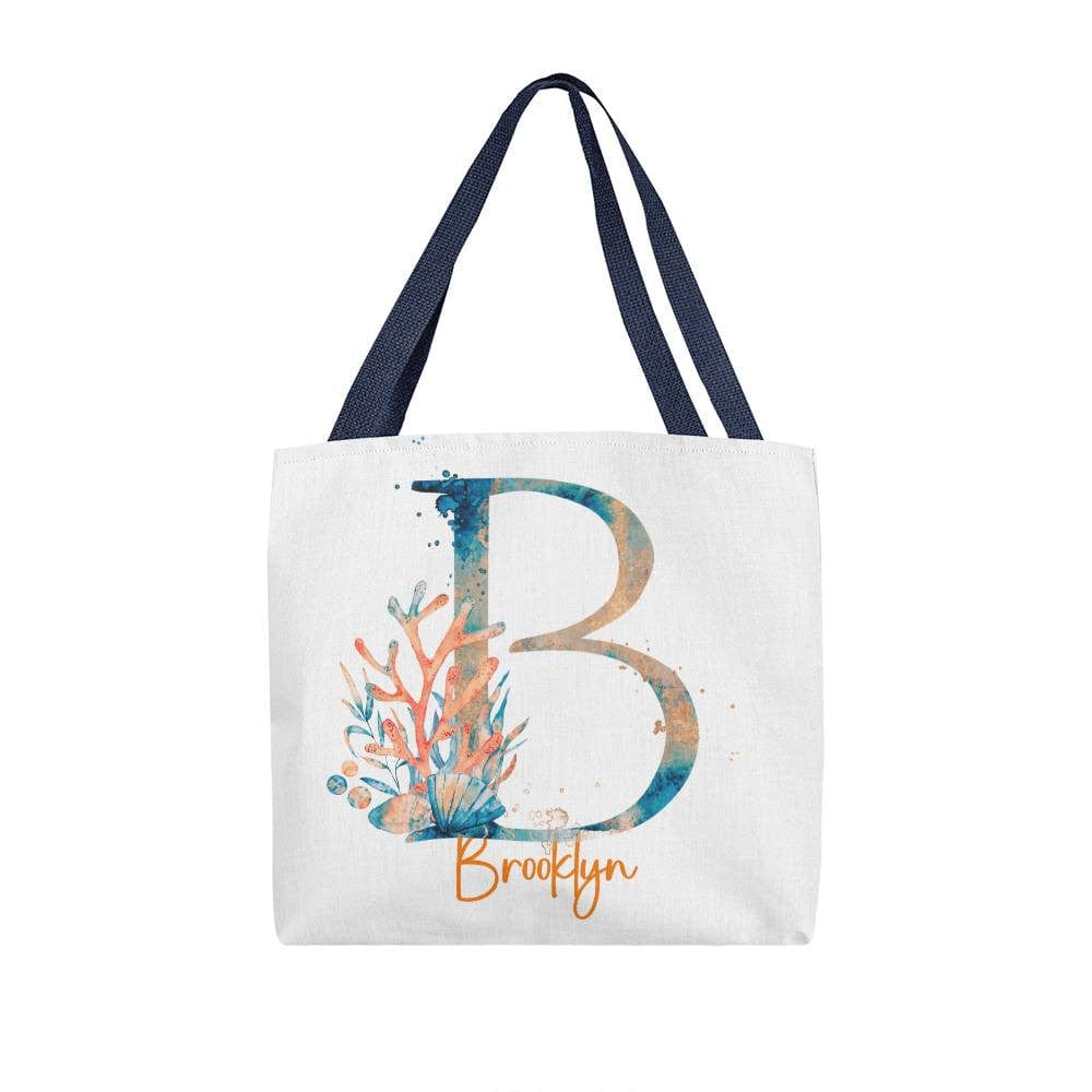 PERSONALIZABLE TOTE BAG | MONOGRAM - B | PERFECT GIFT for MOM, TEACHER, BFF