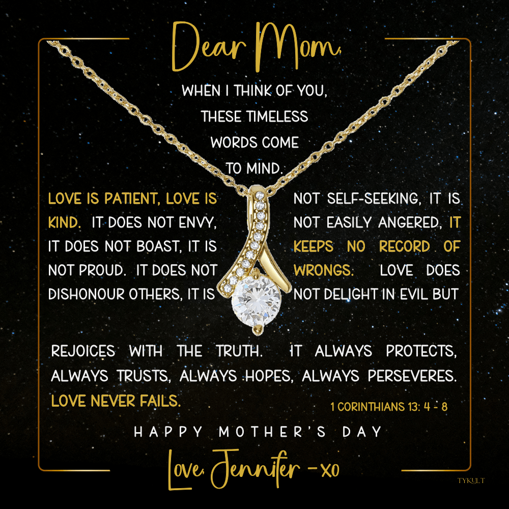 LOVE IS PATIENT - LOVE IS KIND | Mother's Day - Birthday Gift | PERSONALIZABLE MSG CARD