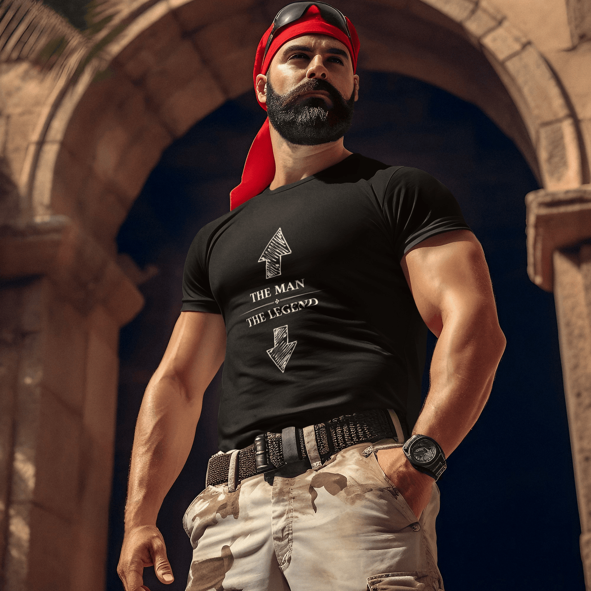 THE MAN - THE LEGEND | NAUGHTY | T-SHIRT