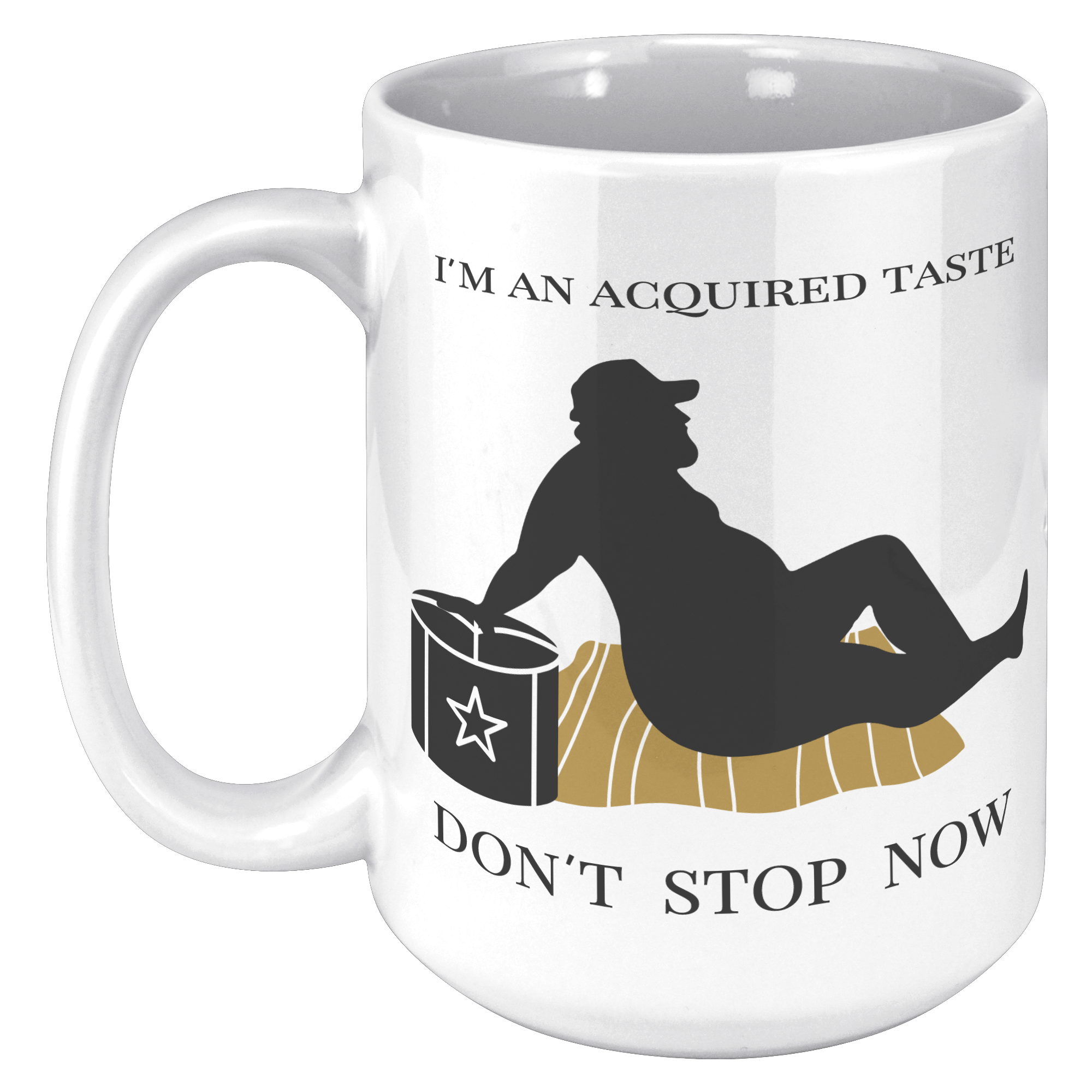 🇺🇸/🇨🇦 - 15 OZ NAUGHTY MUG - FUN GAG GIFT for HIM - I'M AN ACQUIRED TASTE