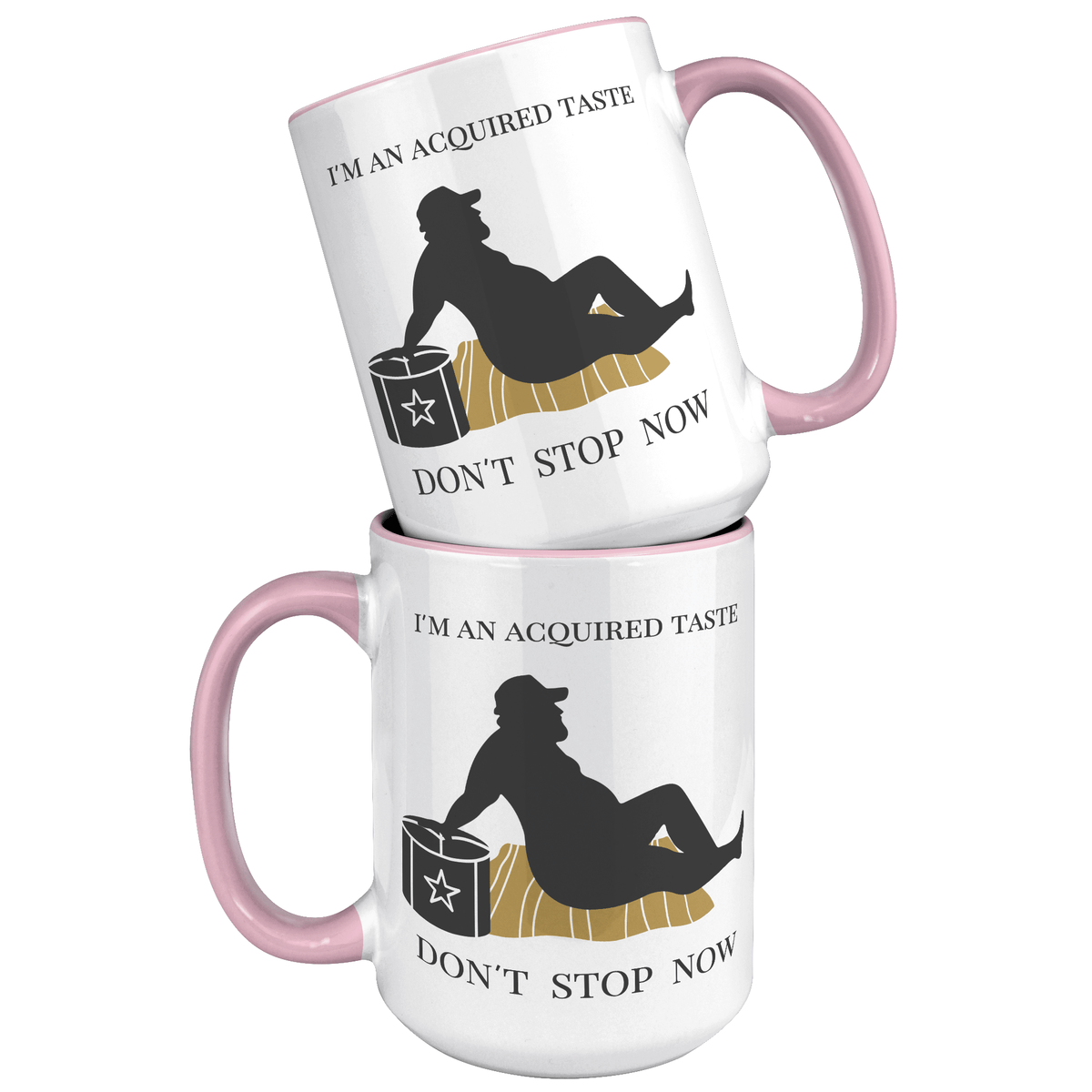 15 OZ NAUGHTY MUG - FUN GAG GIFT for HIM - I'M AN ACQUIRED TASTE