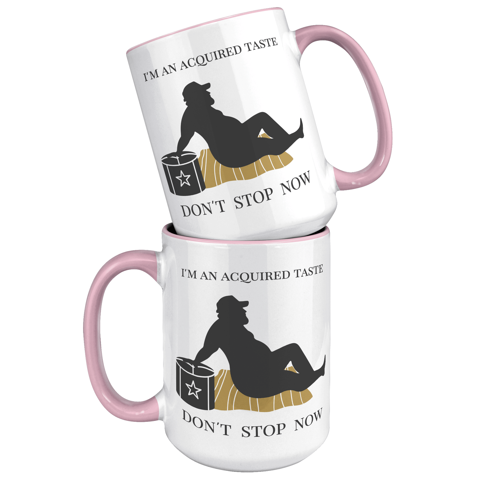 15 OZ NAUGHTY MUG - FUN GAG GIFT for HIM - I'M AN ACQUIRED TASTE
