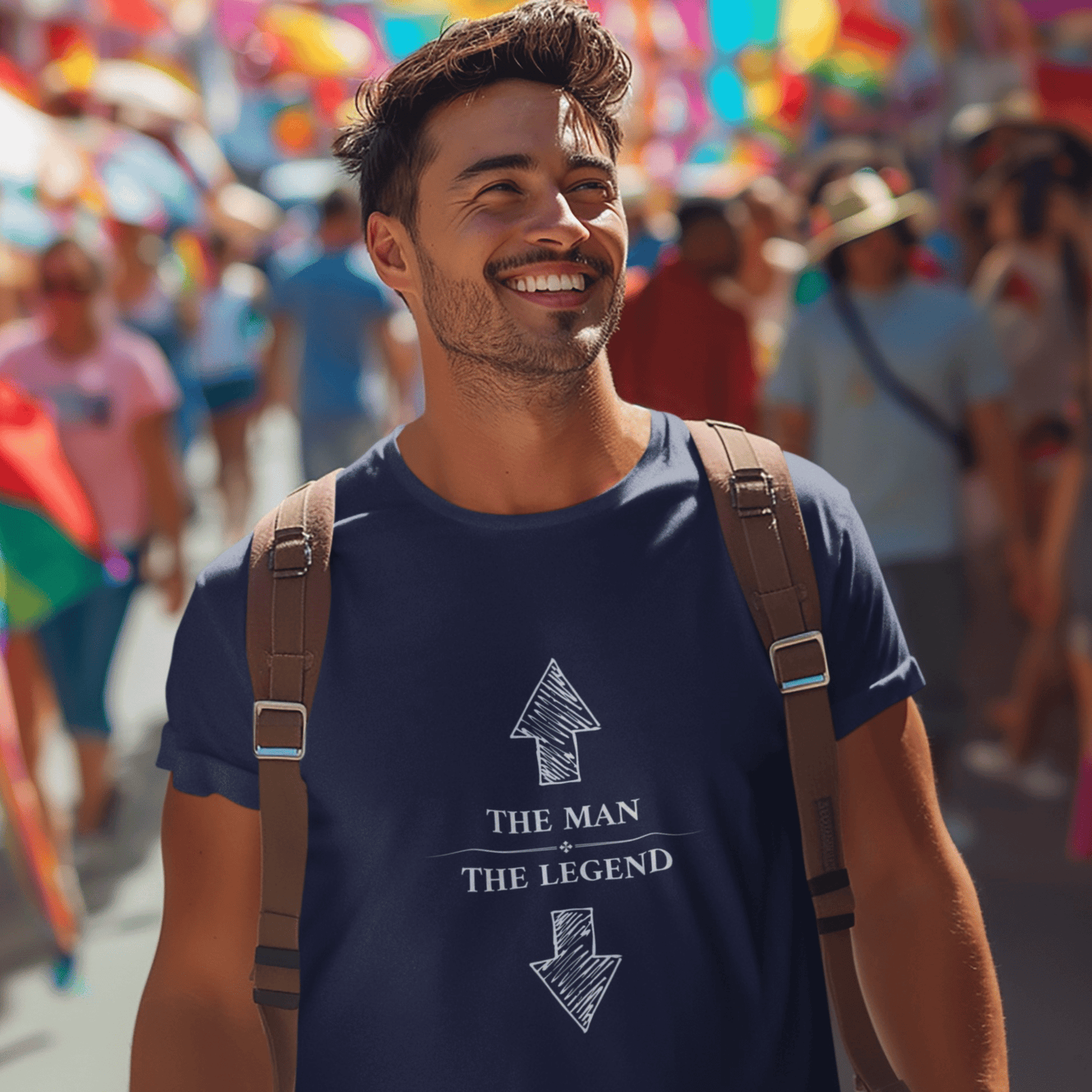 THE MAN - THE LEGEND | NAUGHTY | T-SHIRT