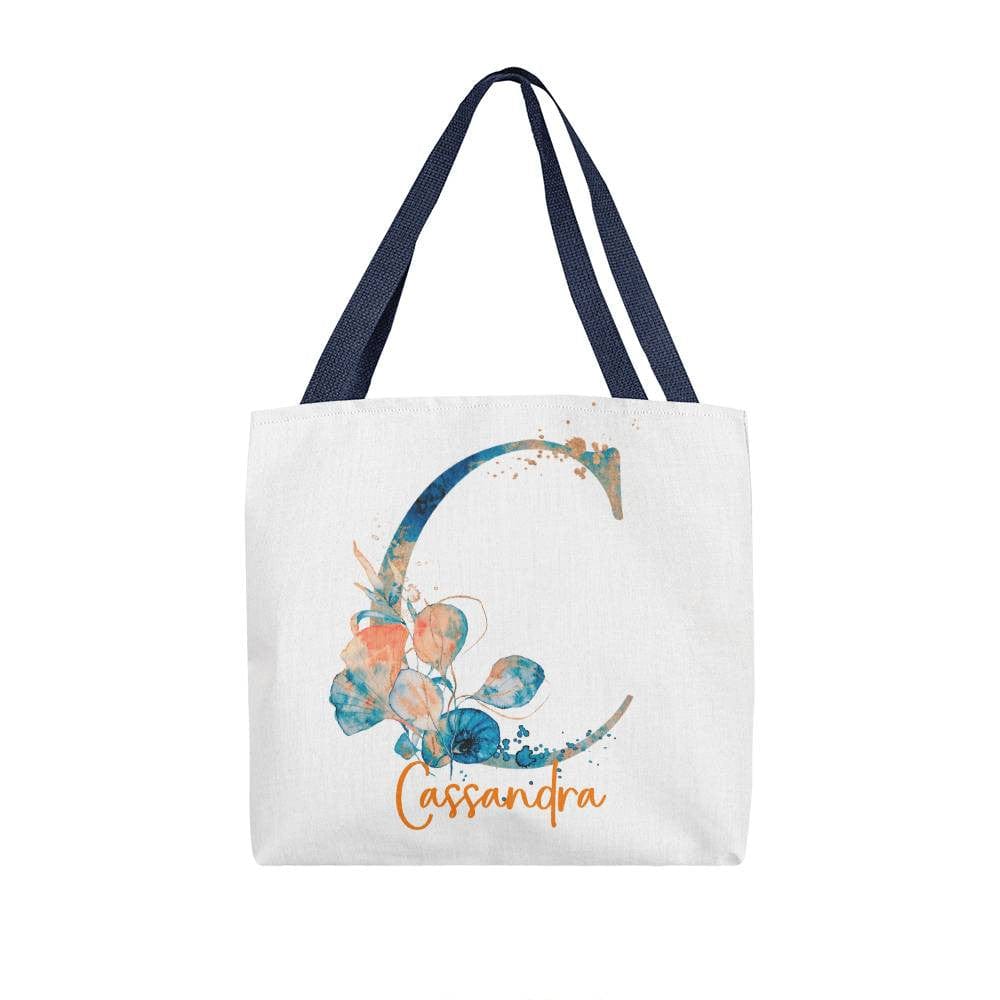 PERSONALIZABLE TOTE BAG | MONOGRAM - C | PERFECT GIFT for YOU, BFF, DAUGHTER