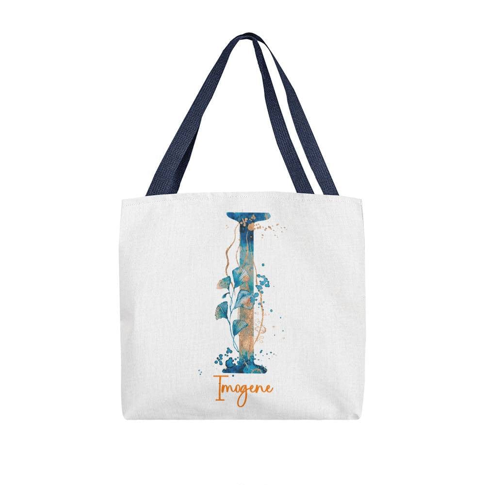PERSONALIZABLE TOTE BAG | MONOGRAM - I | PERFECT GIFT for GRANDMA, SISTER, TEACHER
