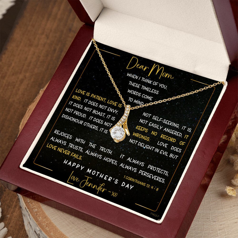 LOVE IS PATIENT - LOVE IS KIND | Mother's Day - Birthday Gift | PERSONALIZABLE MSG CARD