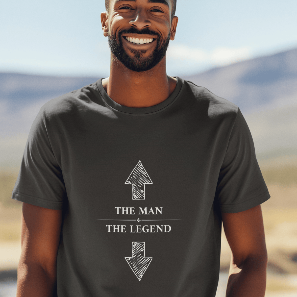 THE MAN - THE LEGEND | NAUGHTY | T-SHIRT