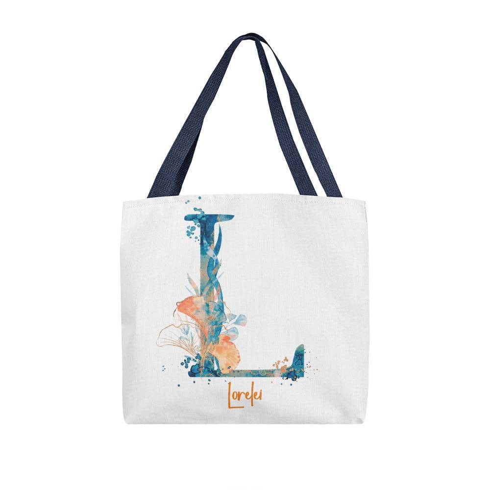 PERSONALIZABLE TOTE BAG | MONOGRAM - L | PERFECT GIFT for GRANDMA, YOU, DAUGHTER