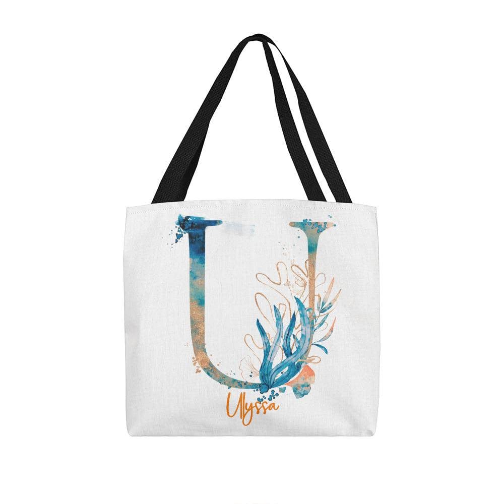 PERSONALIZABLE TOTE BAG | MONOGRAM - U | PERFECT GIFT for GRANDMA, SISTER, YOU