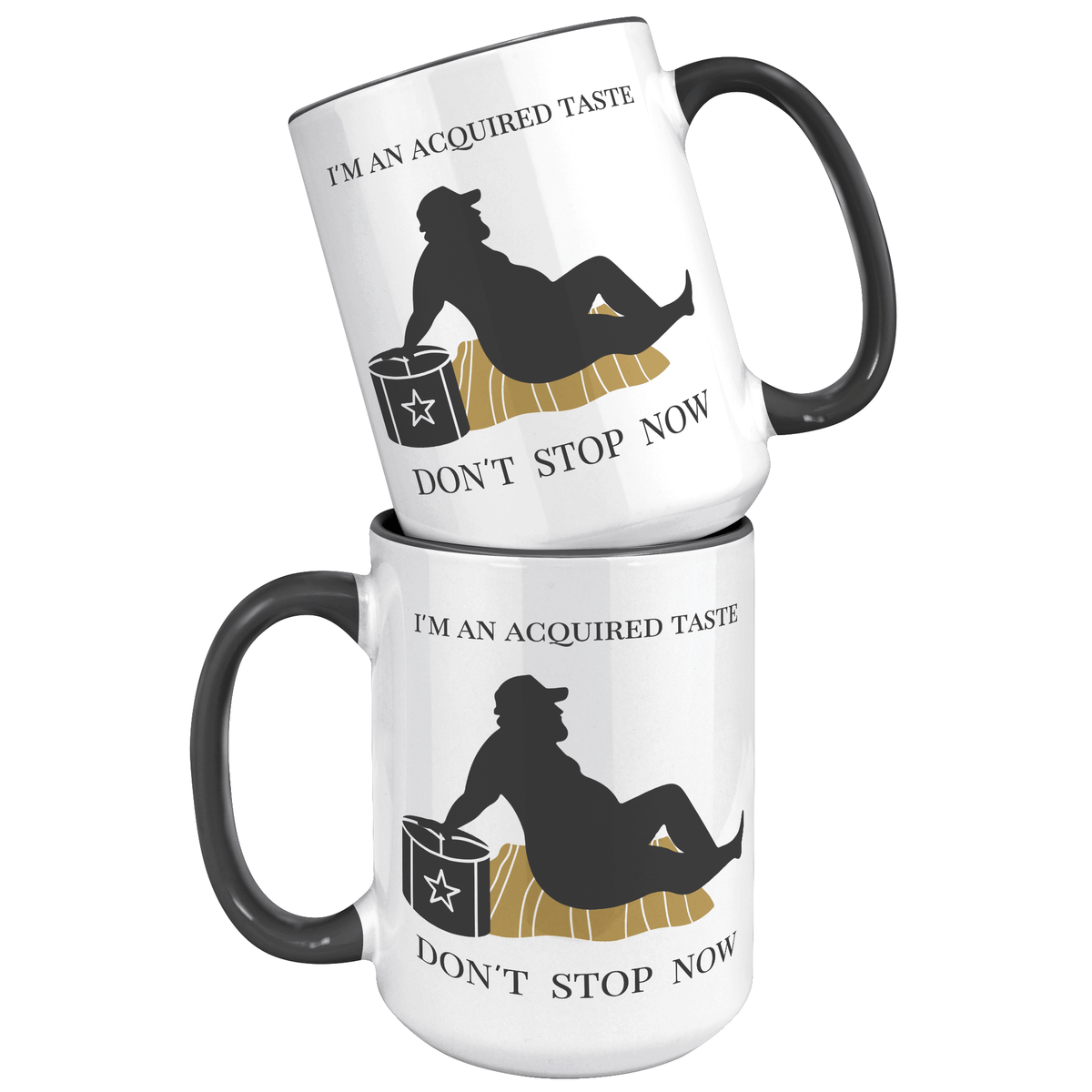 15 OZ NAUGHTY MUG - FUN GAG GIFT for HIM - I'M AN ACQUIRED TASTE