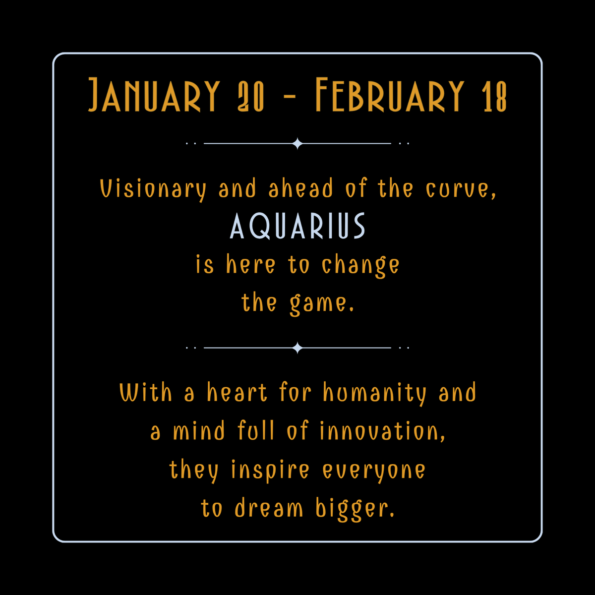 Personalized Aquarius zodiac journal with vibrant cosmic illustration, January 20 - February 18 date range, and elegant gold accents.