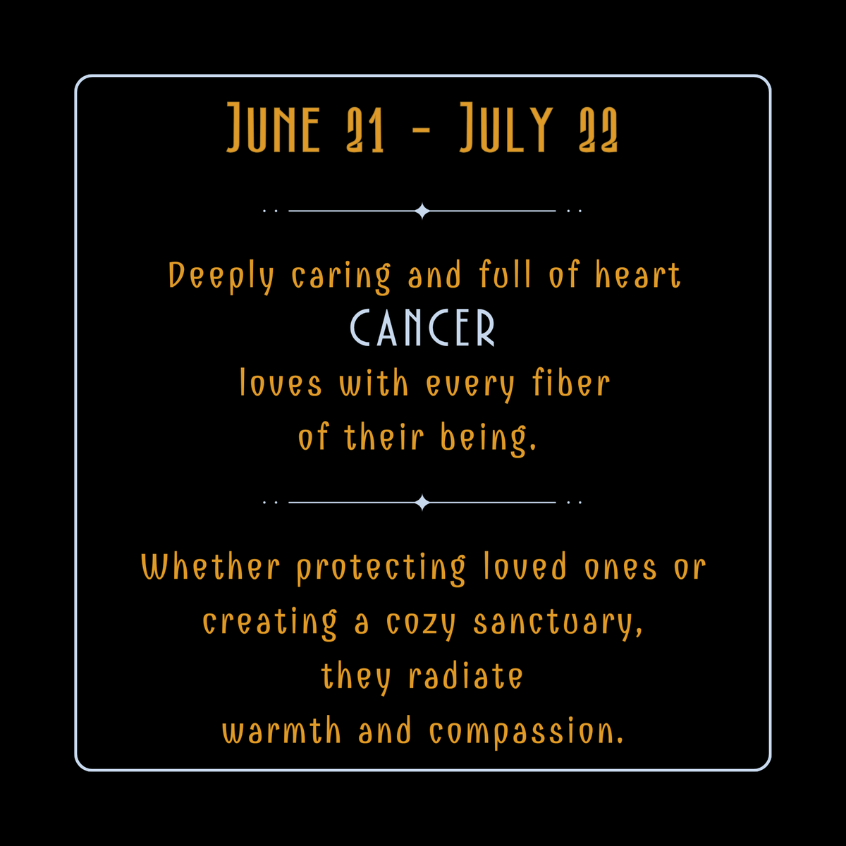 Cosmic Cancer notebook cover with enchanting crab design and golden lettering, highlighting their loving spirit and nurturing soul