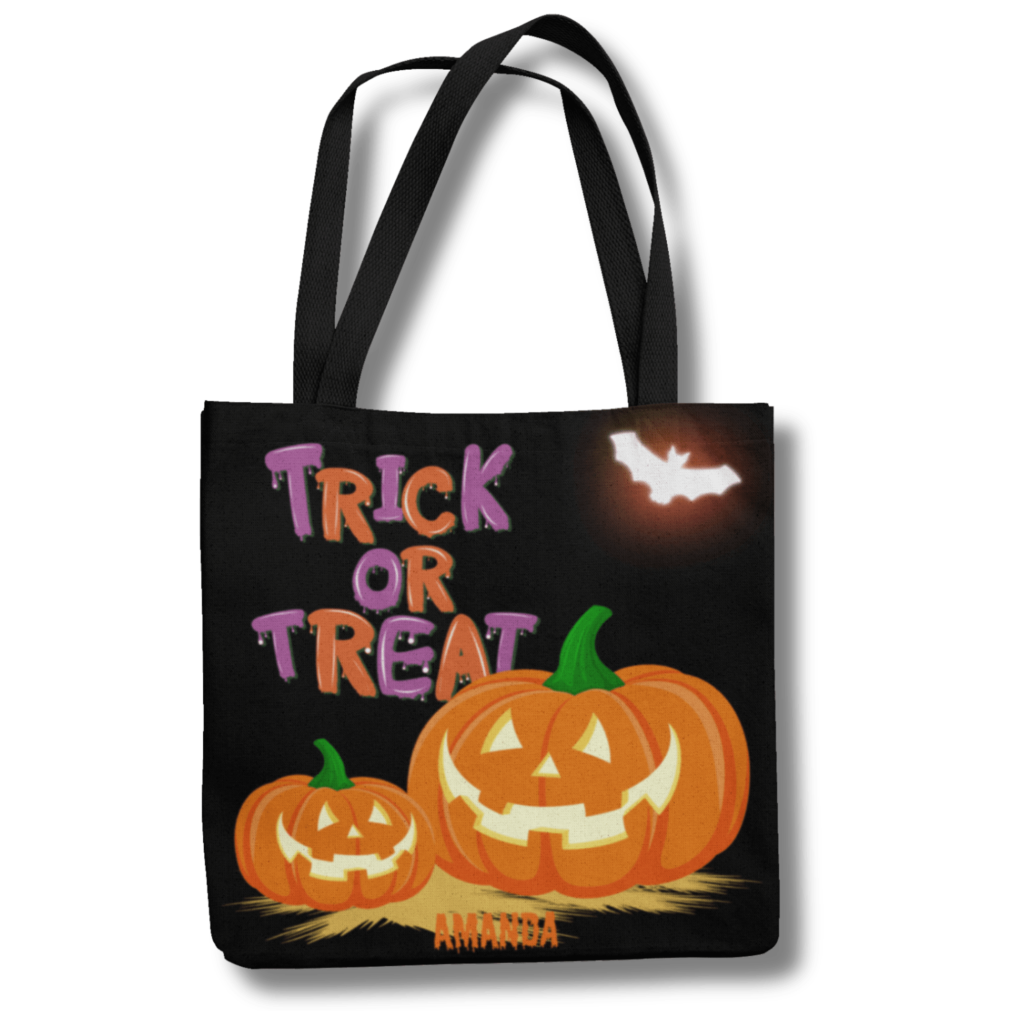 HALLOWEEN LOOT BAG | ADD-A-NAME | TRICK or TREAT | 3 SIZES