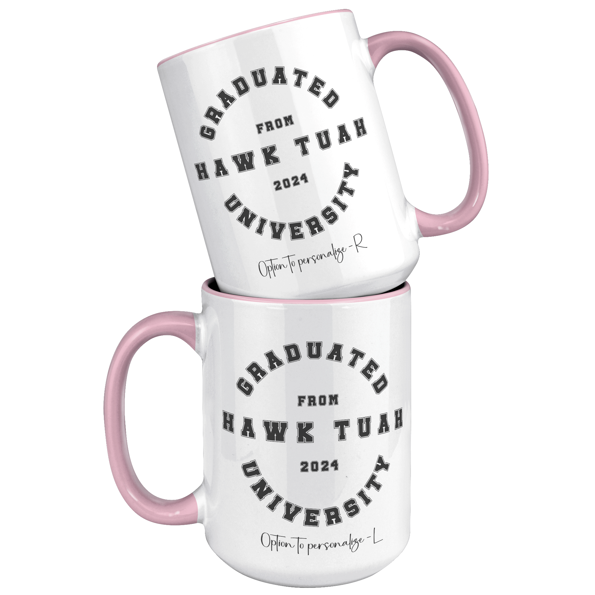 HAWK TUAH GRADUATE 2024 | 15oz MUG | PERSONALIZABLE