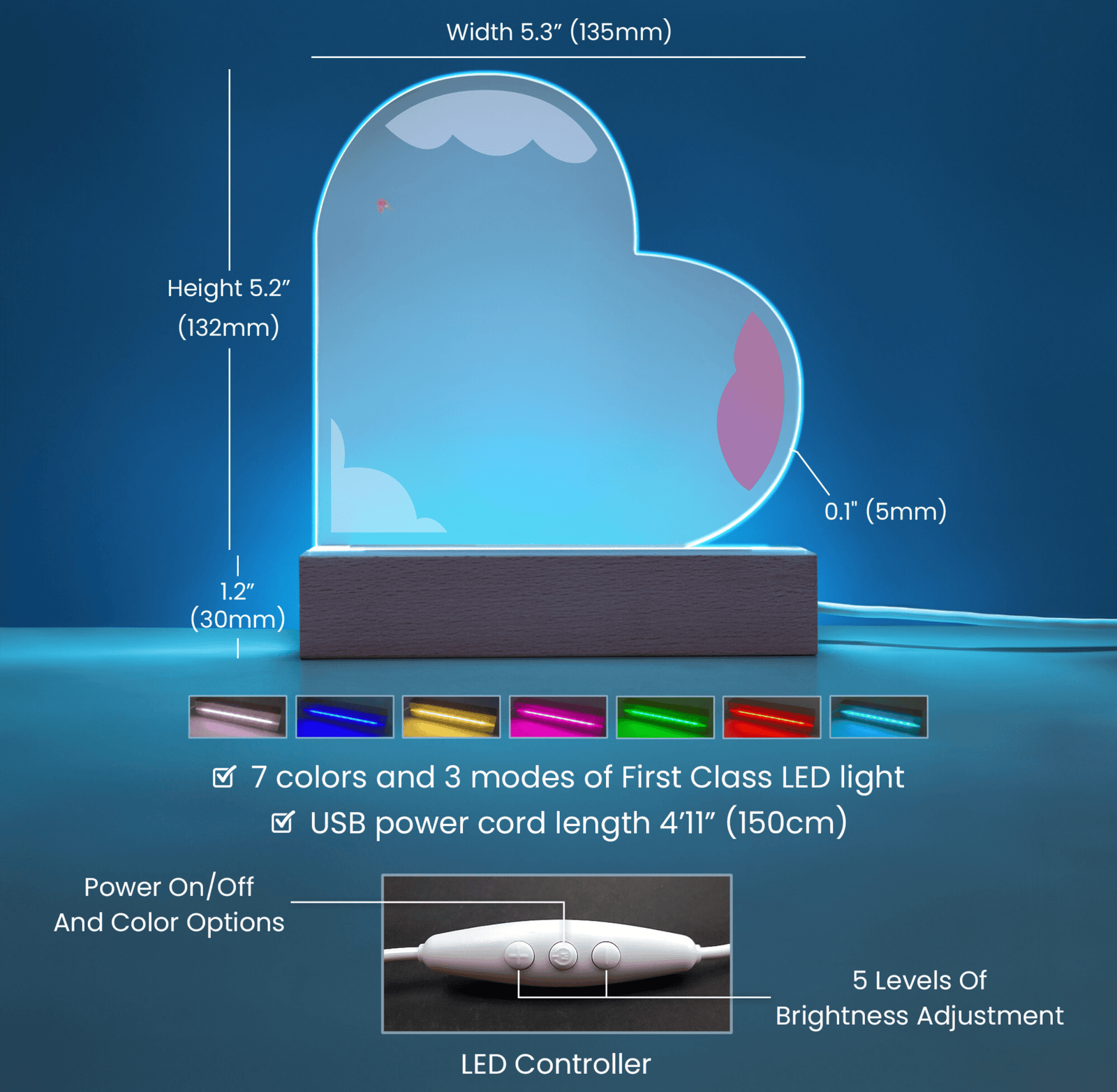 A HEART TOUCHING MESSAGE of LOVE and COMMITMENT | ACRYLIC HEART PLAQUE