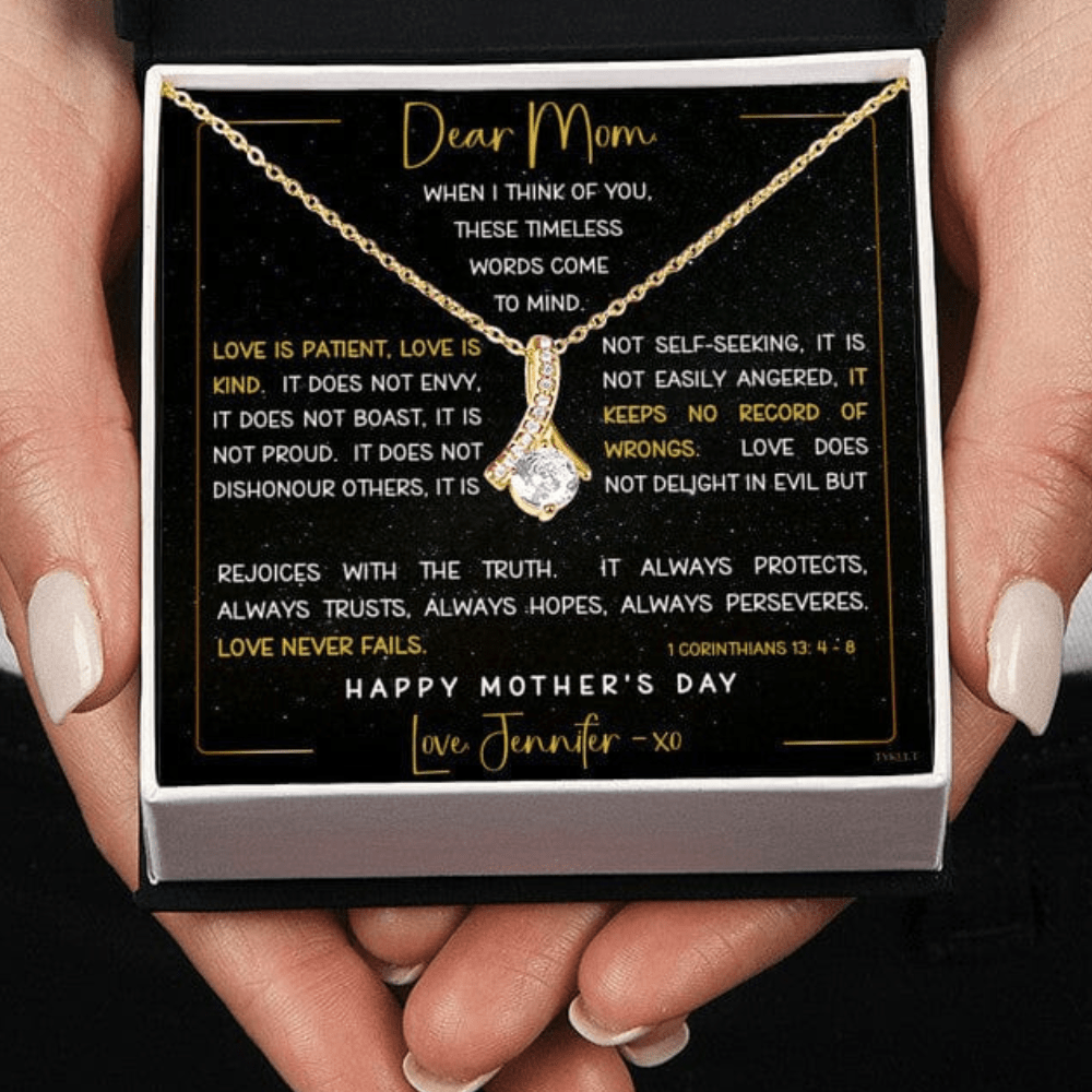 LOVE IS PATIENT - LOVE IS KIND | Mother's Day - Birthday Gift | PERSONALIZABLE MSG CARD