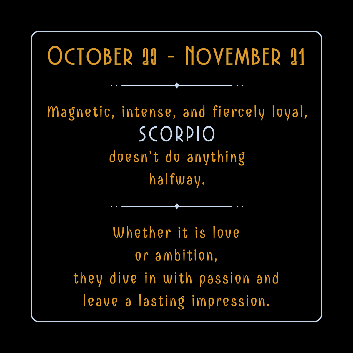 Scorpio astrology gift journal featuring a cosmic black-and-gold cover, deep insights, and elegant design