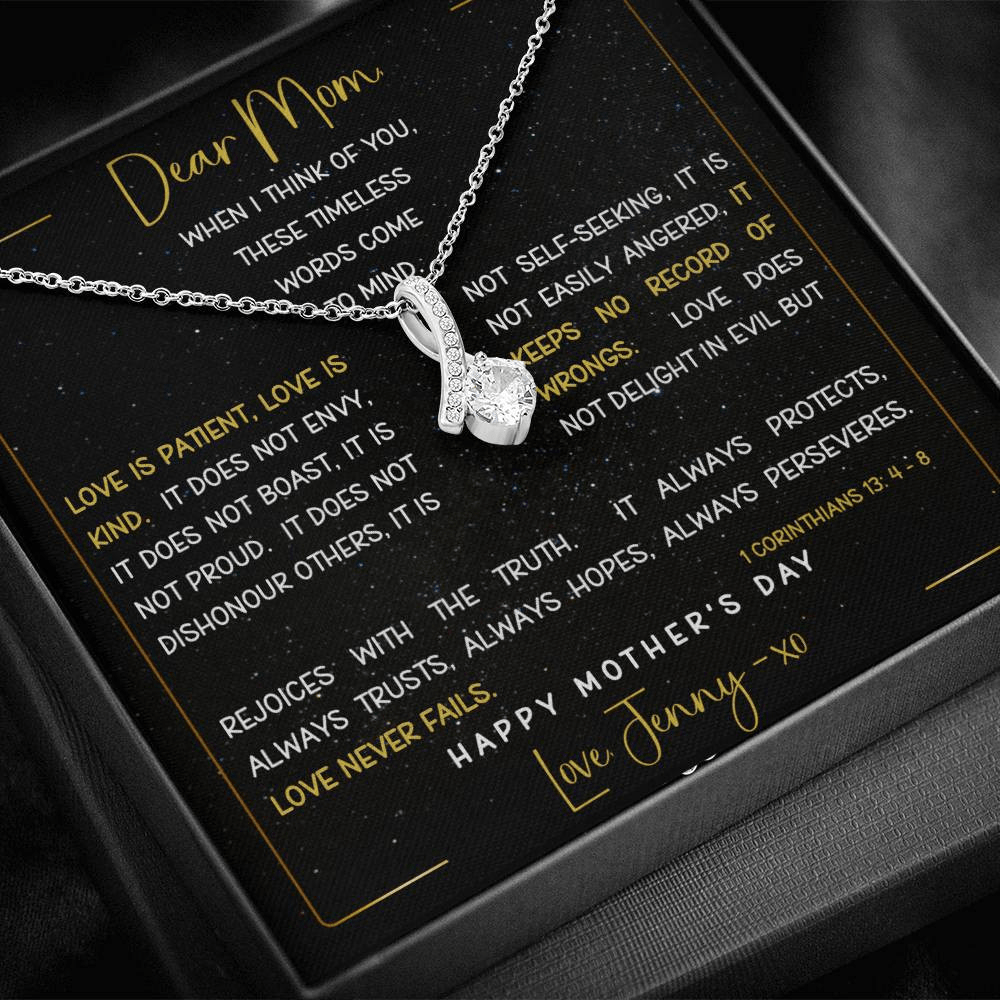 LOVE IS PATIENT - LOVE IS KIND | Mother's Day - Birthday Gift | PERSONALIZABLE MSG CARD