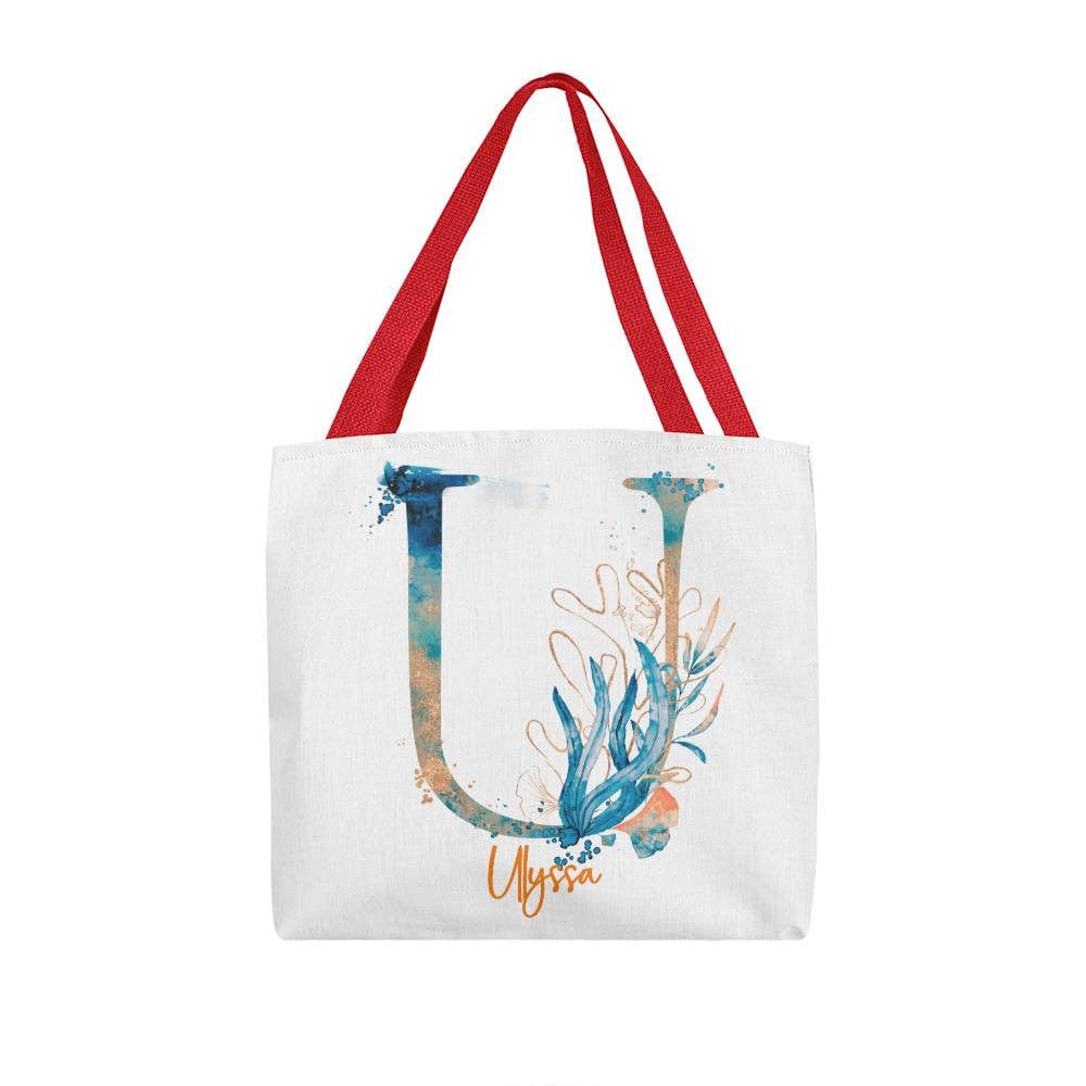 PERSONALIZABLE TOTE BAG | MONOGRAM - U | PERFECT GIFT for GRANDMA, SISTER, YOU