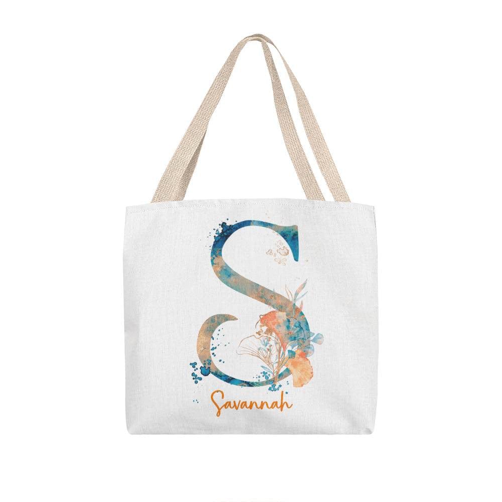PERSONALIZABLE TOTE BAG | MONOGRAM - S | PERFECT GIFT for SISTER, STEP-SISTER, SISTER-in-LAW