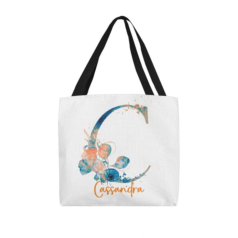 PERSONALIZABLE TOTE BAG | MONOGRAM - C | PERFECT GIFT for YOU, BFF, DAUGHTER
