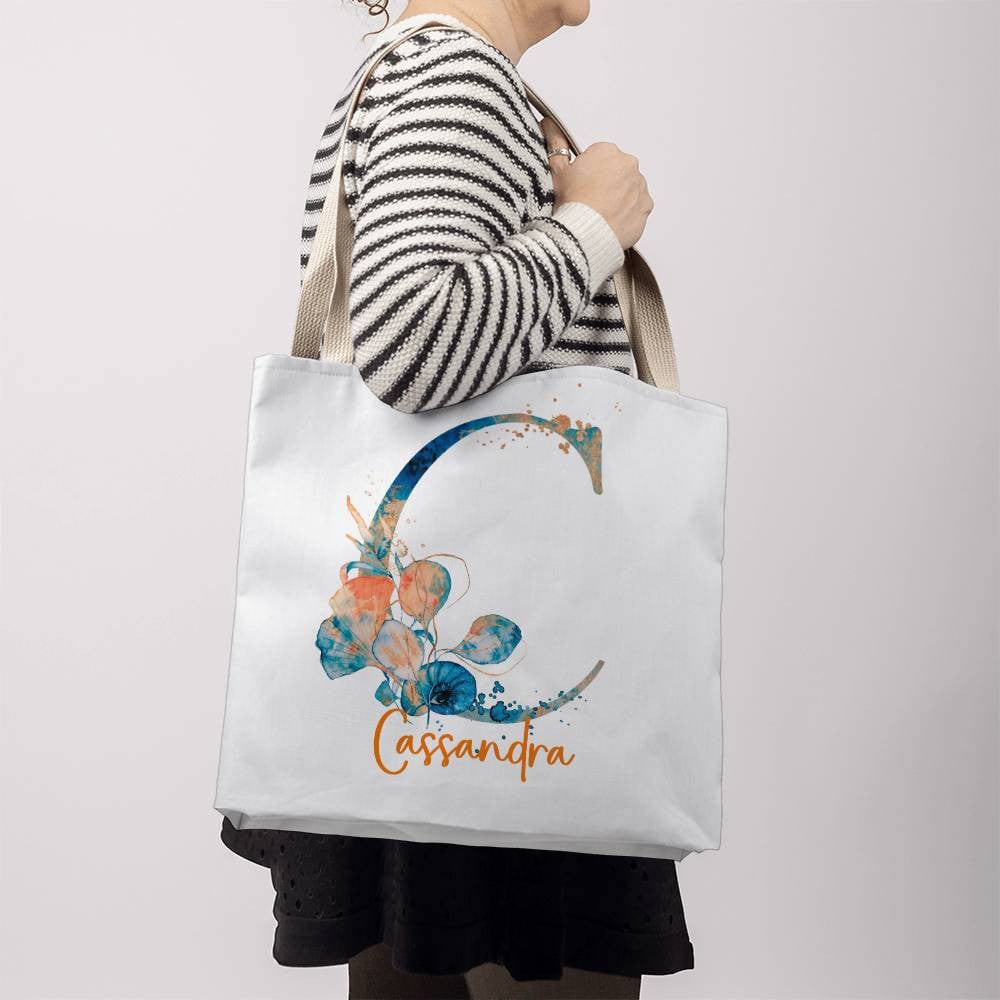 PERSONALIZABLE TOTE BAG | MONOGRAM - C | PERFECT GIFT for YOU, BFF, DAUGHTER