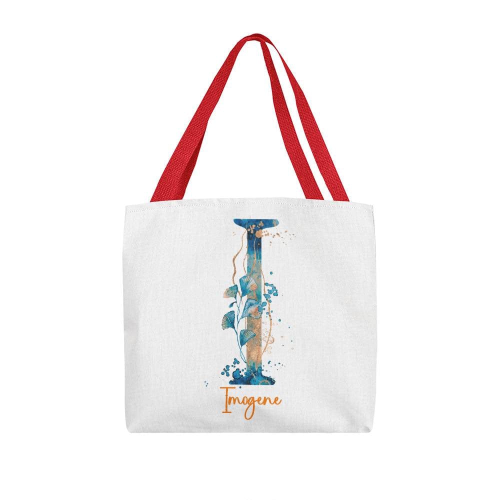 PERSONALIZABLE TOTE BAG | MONOGRAM - I | PERFECT GIFT for GRANDMA, SISTER, TEACHER