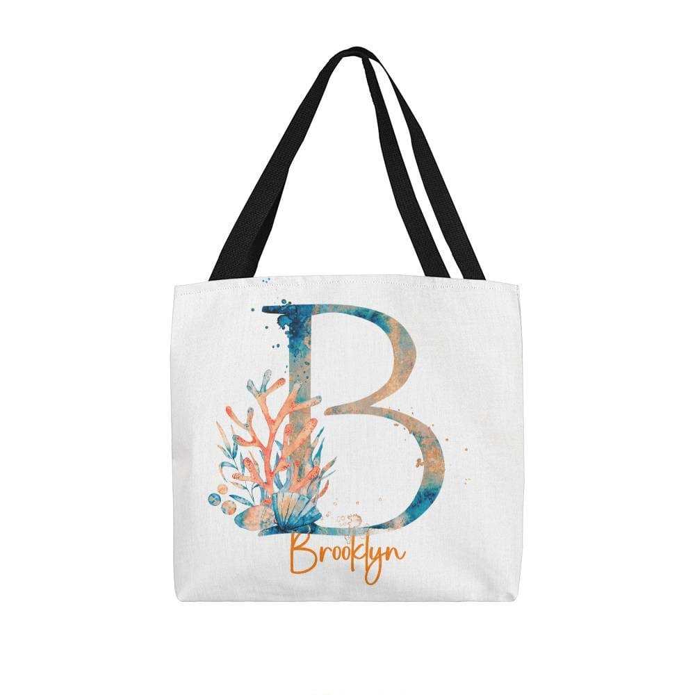 PERSONALIZABLE TOTE BAG | MONOGRAM - B | PERFECT GIFT for MOM, TEACHER, BFF
