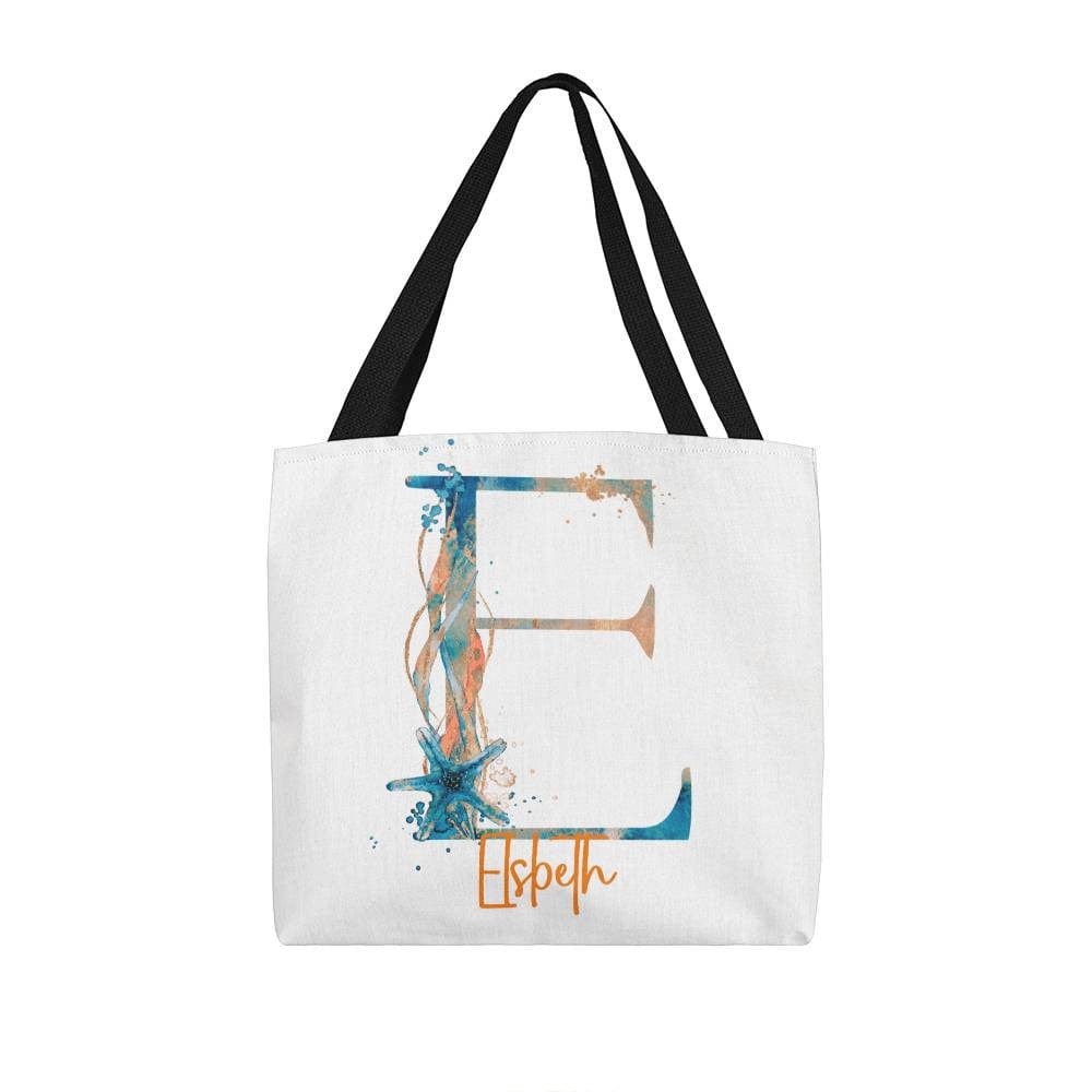 PERSONALIZABLE TOTE BAG | MONOGRAM - E | PERFECT GIFT for CO-WORKER, TEACHER, YOU