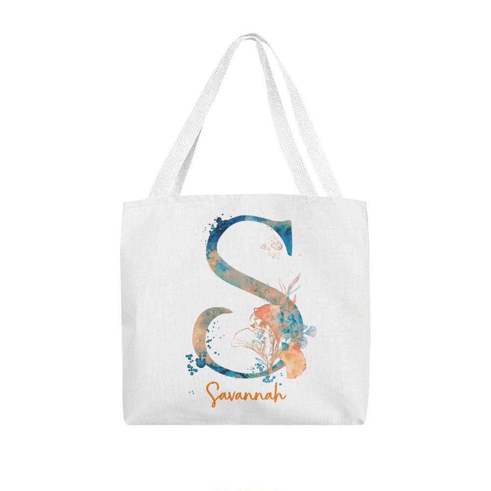 PERSONALIZABLE TOTE BAG | MONOGRAM - S | PERFECT GIFT for SISTER, STEP-SISTER, SISTER-in-LAW
