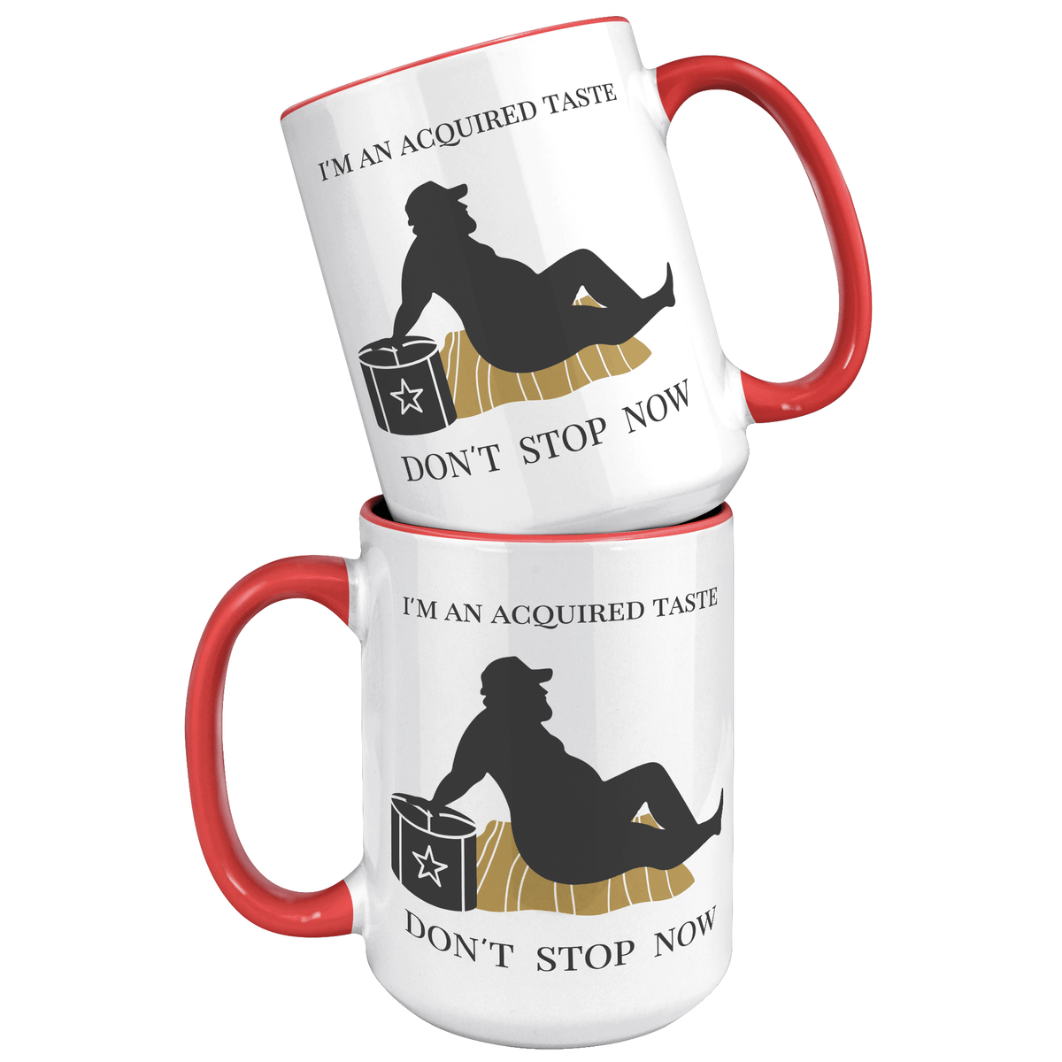 15 OZ NAUGHTY MUG - FUN GAG GIFT for HIM - I'M AN ACQUIRED TASTE
