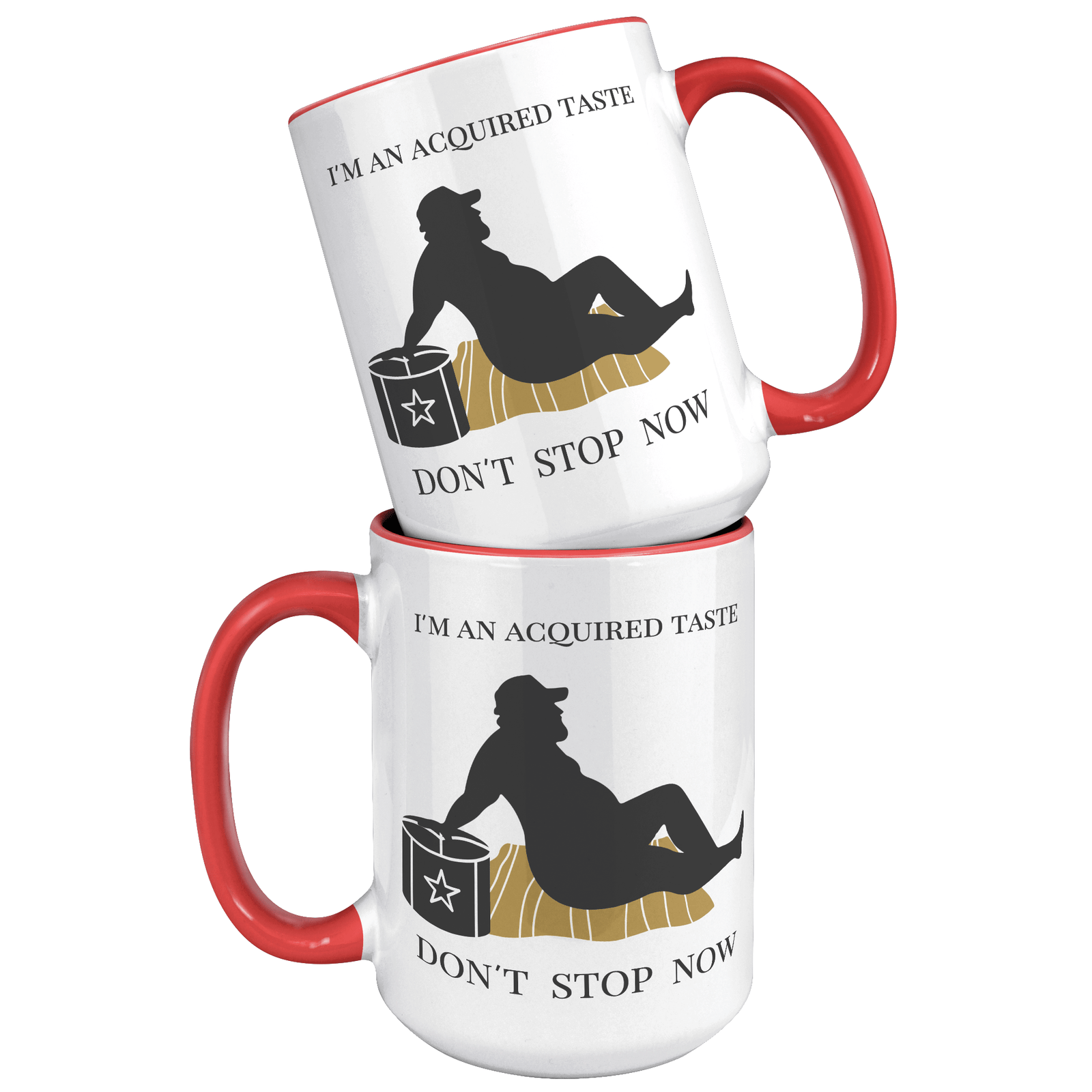 15 OZ NAUGHTY MUG - FUN GAG GIFT for HIM - I'M AN ACQUIRED TASTE
