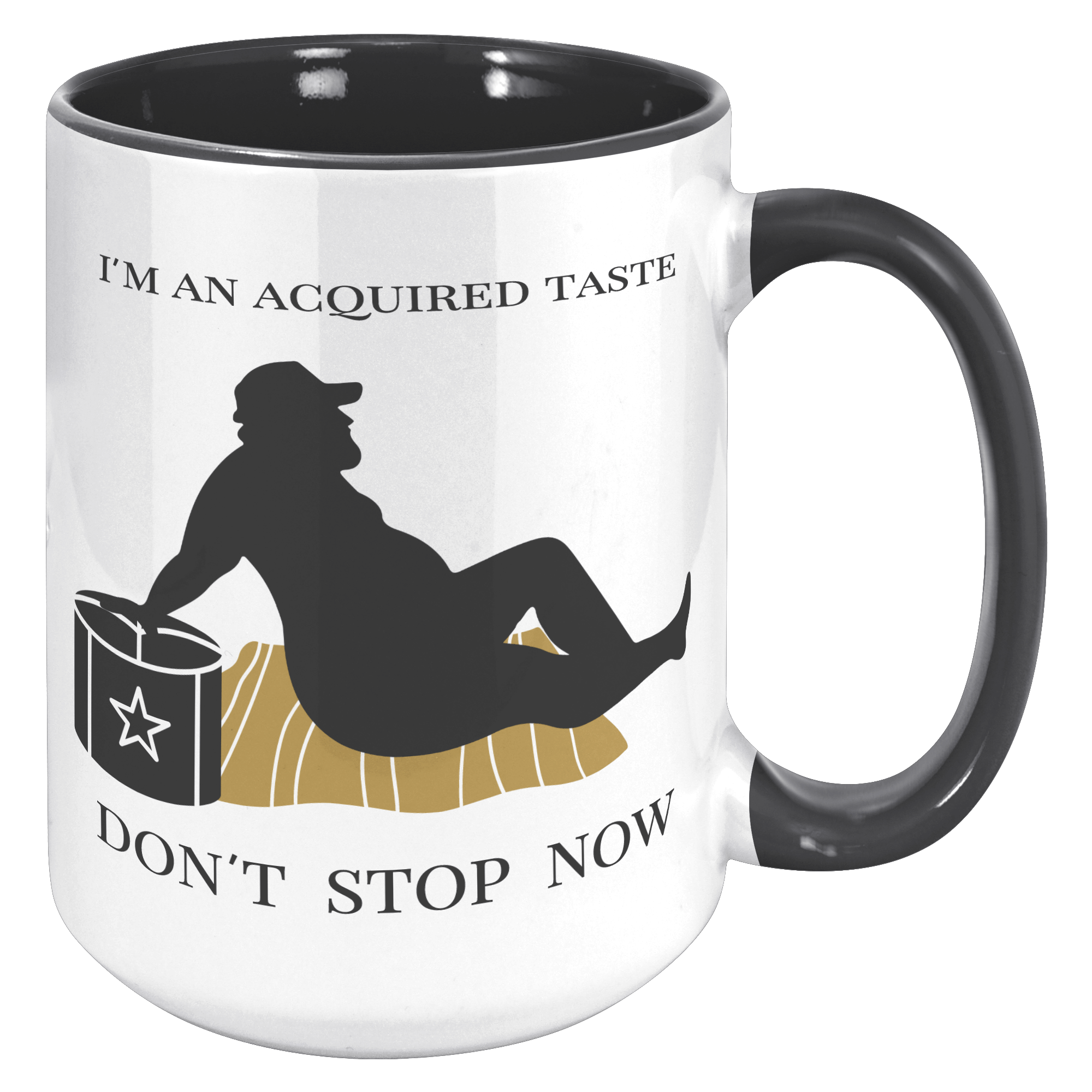 🇺🇸/🇨🇦 - 15 OZ NAUGHTY MUG - FUN GAG GIFT for HIM - I'M AN ACQUIRED TASTE