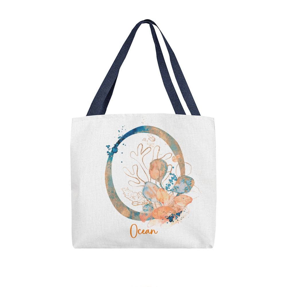 PERSONALIZABLE TOTE BAG | MONOGRAM - O | PERFECT GIFT for WIFE, MOTHER-in-LAW, YOU
