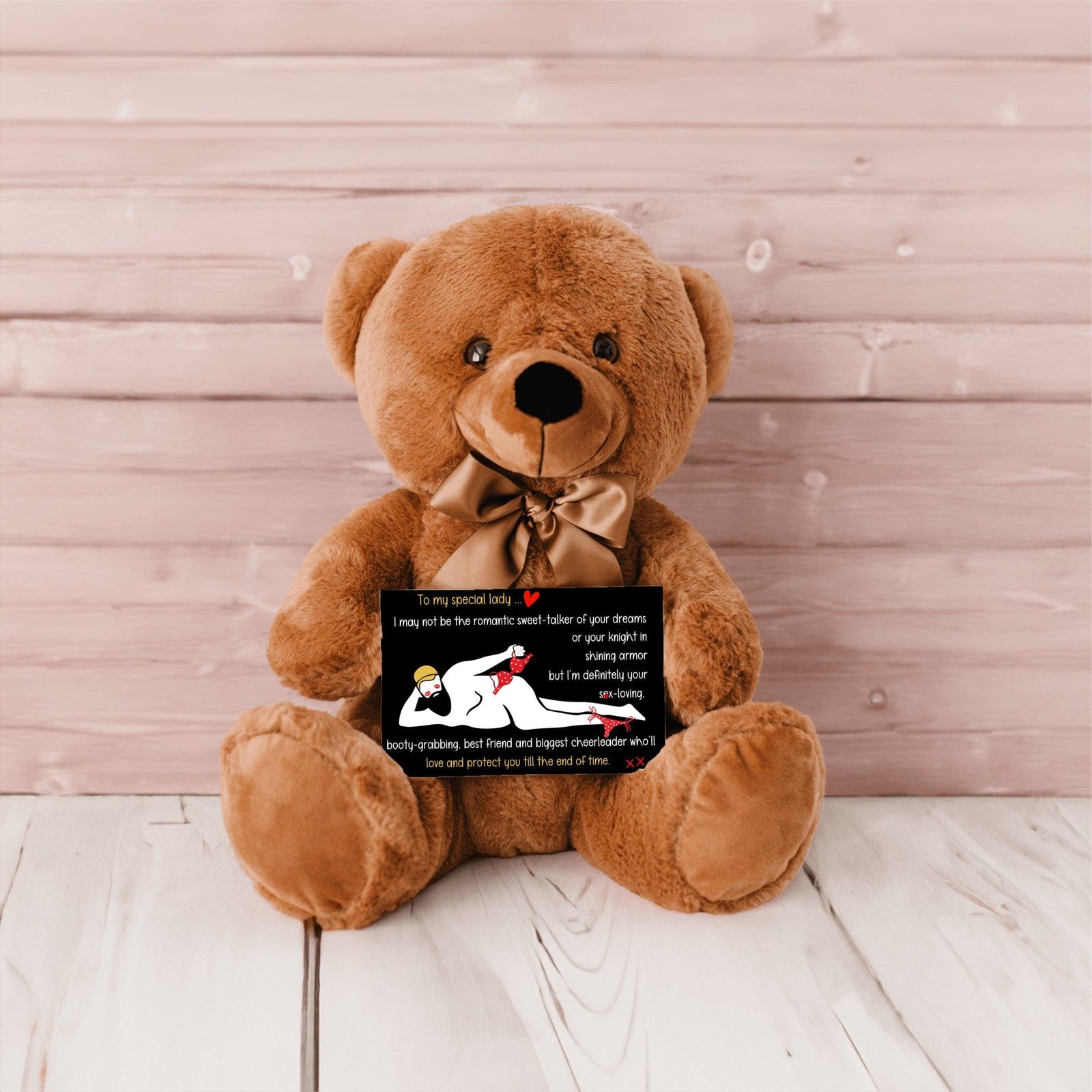 Teddy with SEX-LOVING message | Hilarious and Romantic Gift for Her
