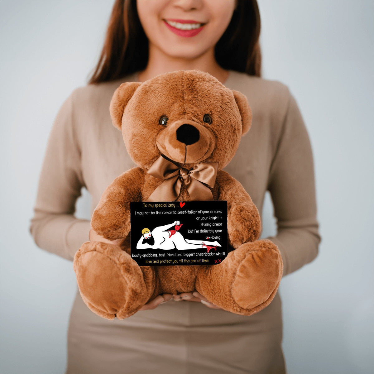 Teddy with SEX-LOVING message | Hilarious and Romantic Gift for Her